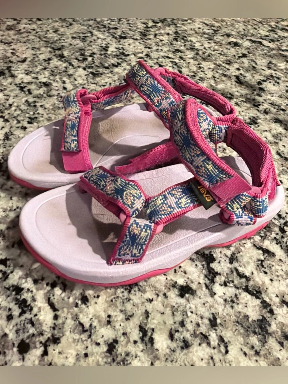 TEVA Little Kids Sandals Size 7 Pink/purple Approx 7